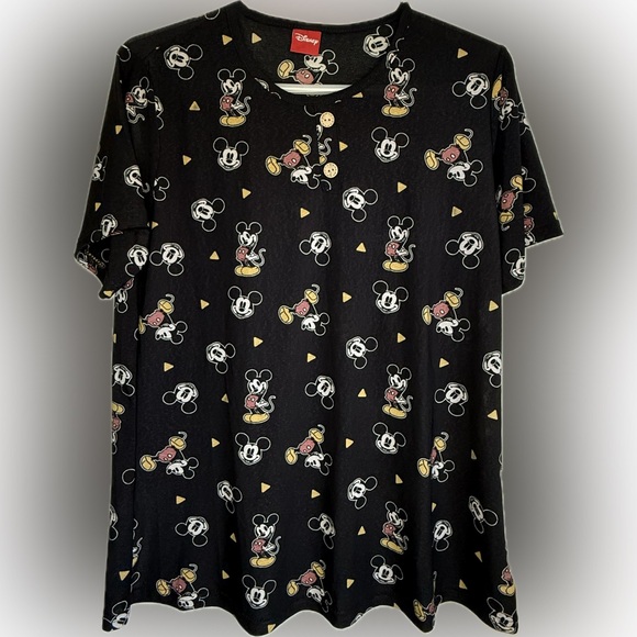 Disney Mickey Mouse Print Adult Loungewear/Pajamas Set - Picture 2 of 5